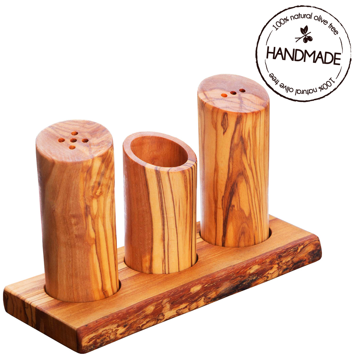 Salt and Pepper Grinder Natural Wood Housewarming Gift 