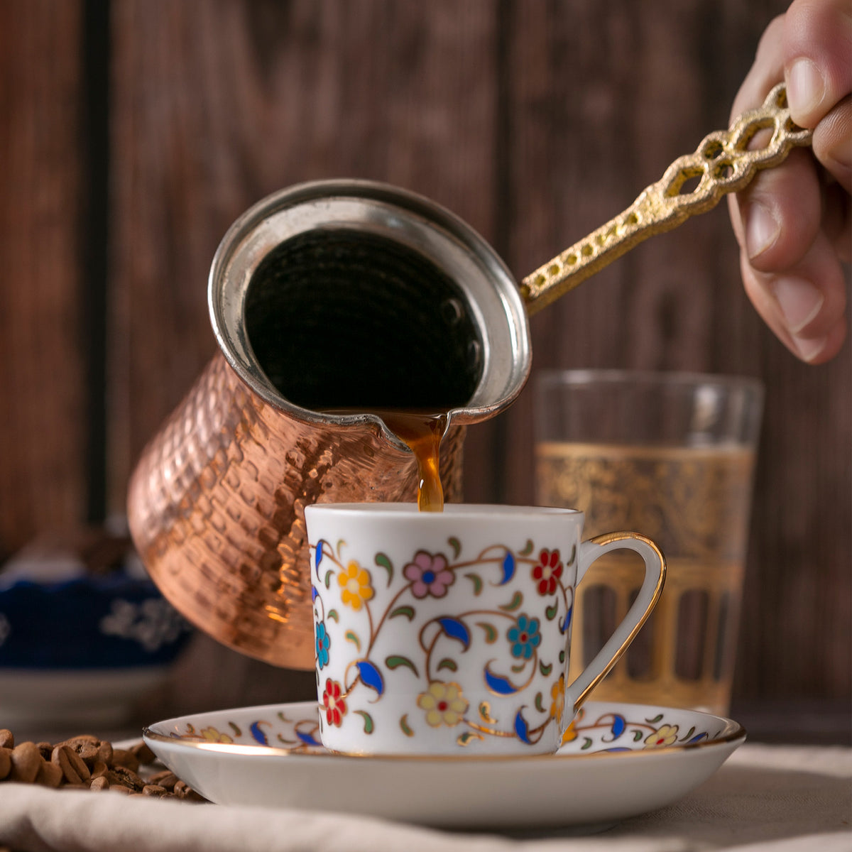 Turkish Coffee Pot Borosilicate Glass, Stovetop Tea Maker, Greek Coffee  Cezve Br